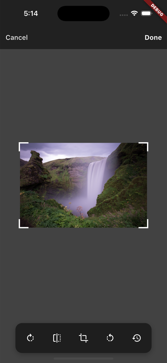Image Crop & Compress phone editor